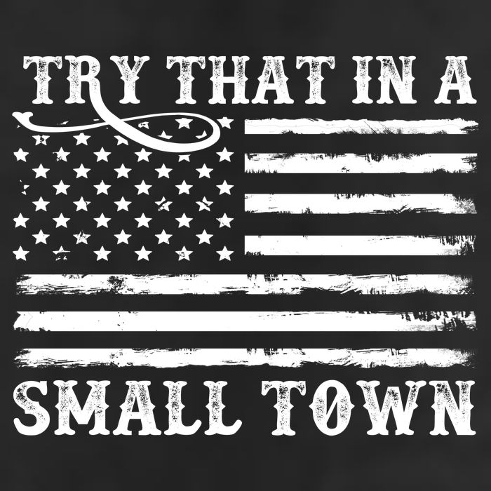 Try That In My Small Town 7 Panel Mesh Trucker Snapback Hat