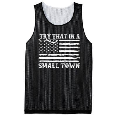 Try That In My Small Town Mesh Reversible Basketball Jersey Tank