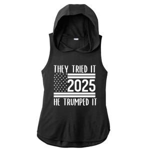 They Tried It He Trumped It 2025 Ladies PosiCharge Tri-Blend Wicking Draft Hoodie Tank