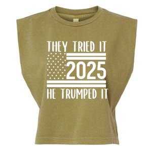 They Tried It He Trumped It 2025 Garment-Dyed Women's Muscle Tee