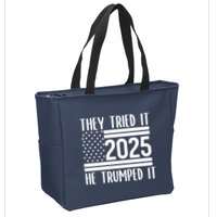 They Tried It He Trumped It 2025 Zip Tote Bag