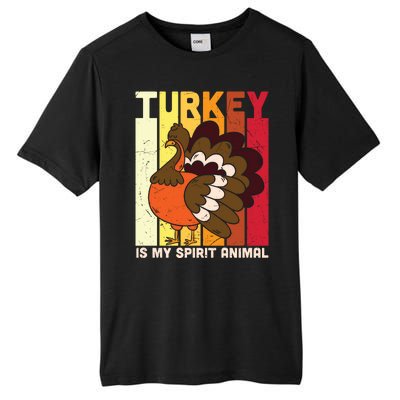 Thanksgiving Turkey Is My Spirit Animal Tall Fusion ChromaSoft Performance T-Shirt