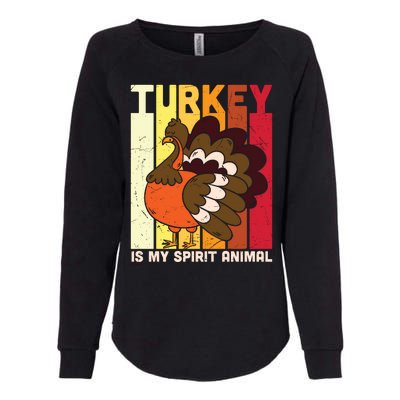 Thanksgiving Turkey Is My Spirit Animal Womens California Wash Sweatshirt