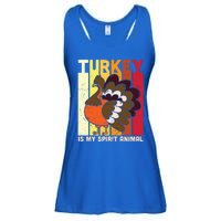 Thanksgiving Turkey Is My Spirit Animal Ladies Essential Flowy Tank