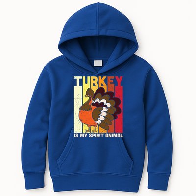 Thanksgiving Turkey Is My Spirit Animal Kids Hoodie