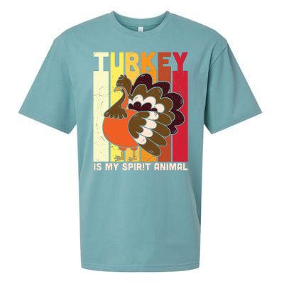 Thanksgiving Turkey Is My Spirit Animal Sueded Cloud Jersey T-Shirt