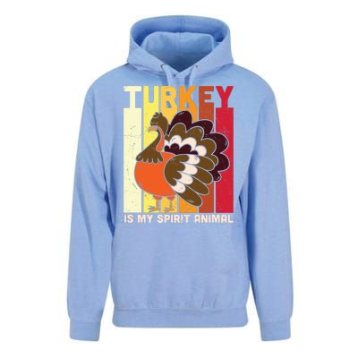 Thanksgiving Turkey Is My Spirit Animal Unisex Surf Hoodie