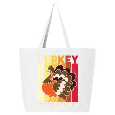 Thanksgiving Turkey Is My Spirit Animal 25L Jumbo Tote