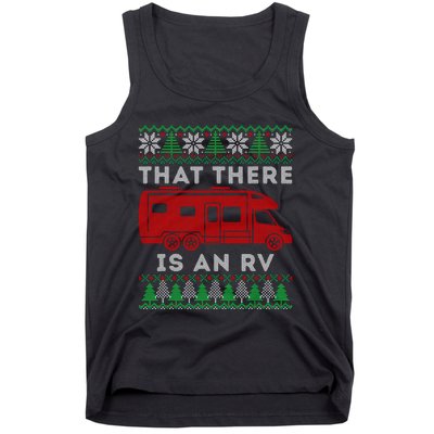 That There Is An Rv Ugly Christmas Camping Holiday Camper Tank Top