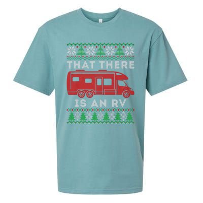 That There Is An Rv Ugly Christmas Camping Holiday Camper Sueded Cloud Jersey T-Shirt