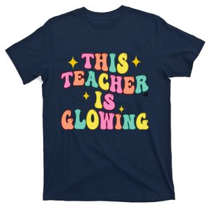 This Teacher Is Glowing Hello Summer Funny End Of School T-Shirt