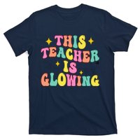 This Teacher Is Glowing Hello Summer Funny End Of School T-Shirt