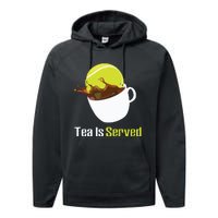 Tennis Tea Is Served Funny Tennis Funny Tea Served Fun Cute Performance Fleece Hoodie