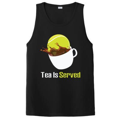 Tennis Tea Is Served Funny Tennis Funny Tea Served Fun Cute PosiCharge Competitor Tank