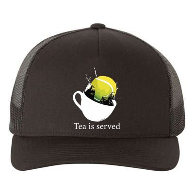 Tennis Tea Is Served Yupoong Adult 5-Panel Trucker Hat