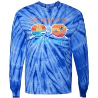 This Teacher Is On Vacay Mode Funny Summer Break Teacher Gift Tie-Dye Long Sleeve Shirt