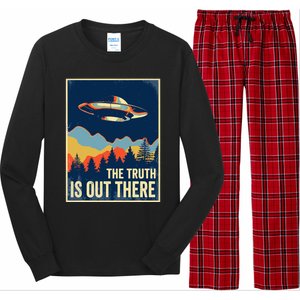 The Truth Is Out There Area 51 Alien UFO Long Sleeve Pajama Set