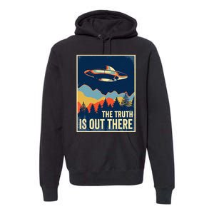 The Truth Is Out There Area 51 Alien UFO Premium Hoodie