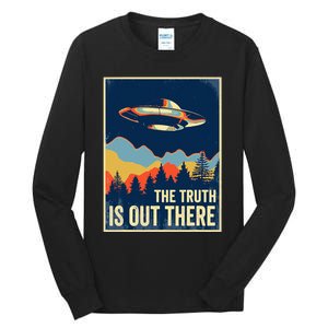 The Truth Is Out There Area 51 Alien UFO Tall Long Sleeve T-Shirt