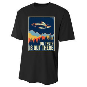 The Truth Is Out There Area 51 Alien UFO Performance Sprint T-Shirt