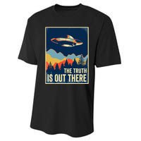 The Truth Is Out There Area 51 Alien UFO Performance Sprint T-Shirt