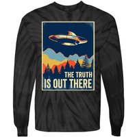 The Truth Is Out There Area 51 Alien UFO Tie-Dye Long Sleeve Shirt