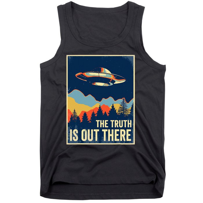 The Truth Is Out There Area 51 Alien UFO Tank Top