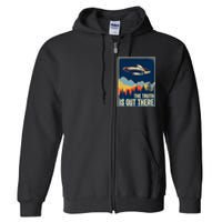 The Truth Is Out There Area 51 Alien UFO Full Zip Hoodie