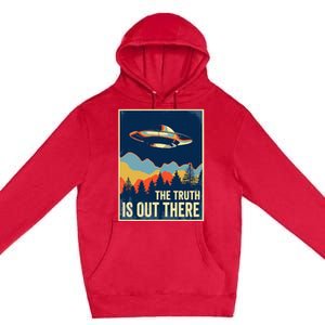 The Truth Is Out There Area 51 Alien UFO Premium Pullover Hoodie