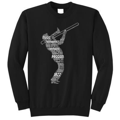 Trombone Trombonist Jazz Musician Sweatshirt