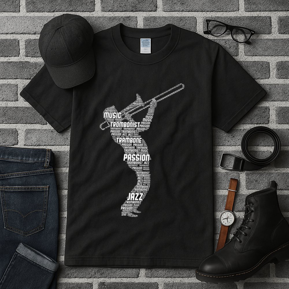 Trombone Trombonist Jazz Musician Tall T-Shirt