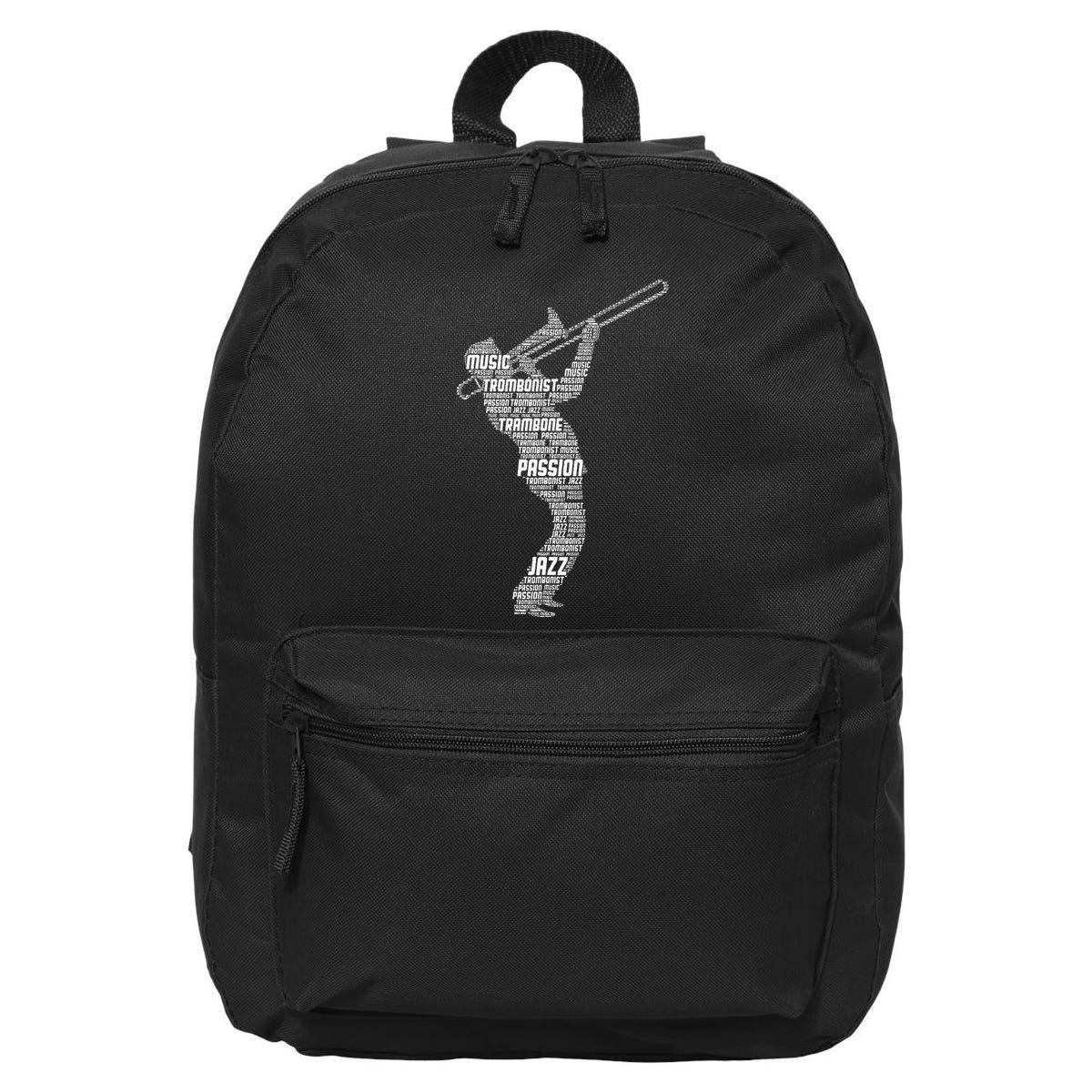 Trombone Trombonist Jazz Musician 16 in Basic Backpack