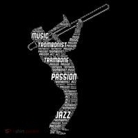 Trombone Trombonist Jazz Musician Premium T-Shirt