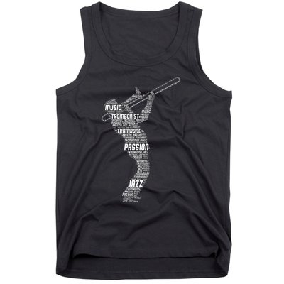 Trombone Trombonist Jazz Musician Tank Top