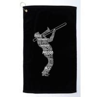 Trombone Trombonist Jazz Musician Golf Towel