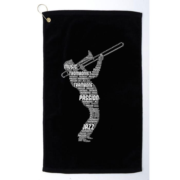 Trombone Trombonist Jazz Musician Golf Towel