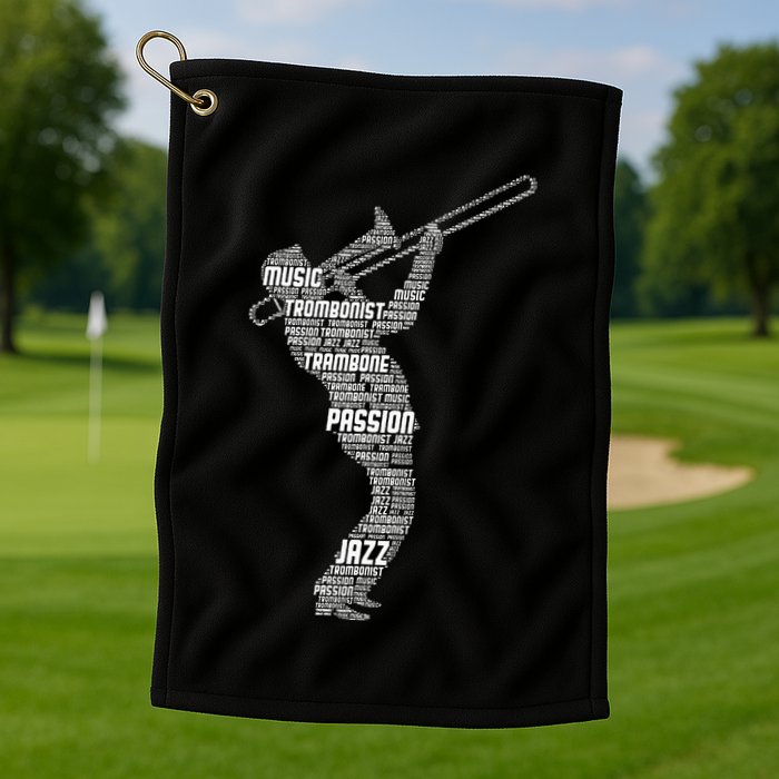Trombone Trombonist Jazz Musician Golf Towel