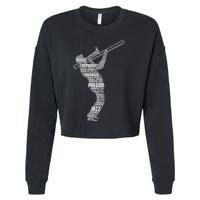 Trombone Trombonist Jazz Musician Cropped Pullover Crew