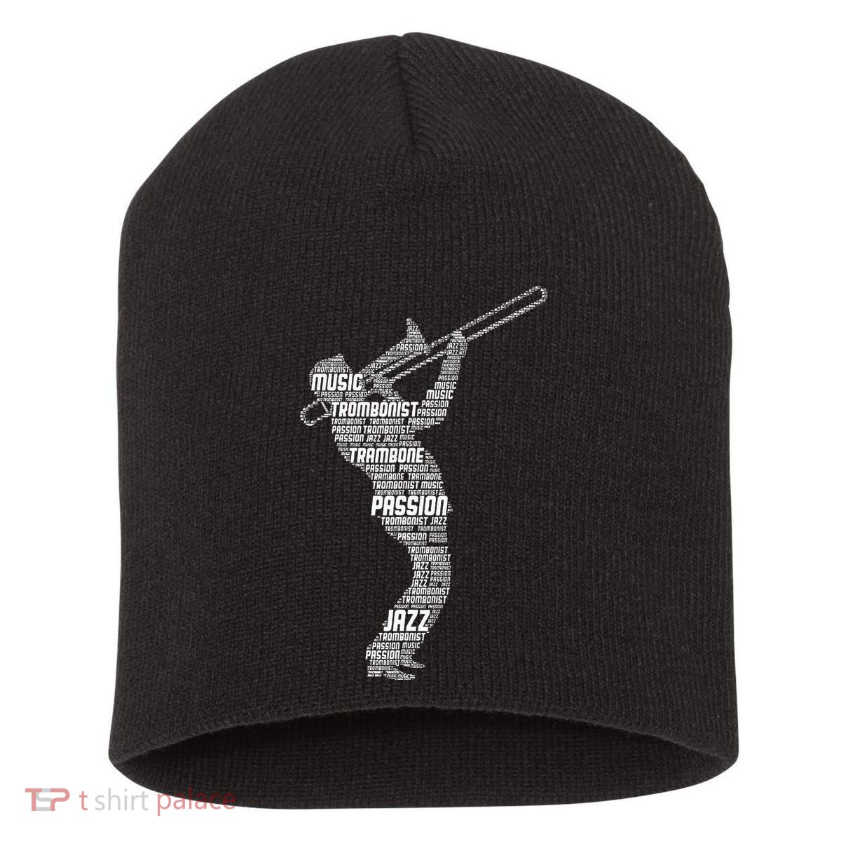 Trombone Trombonist Jazz Musician Short Acrylic Beanie