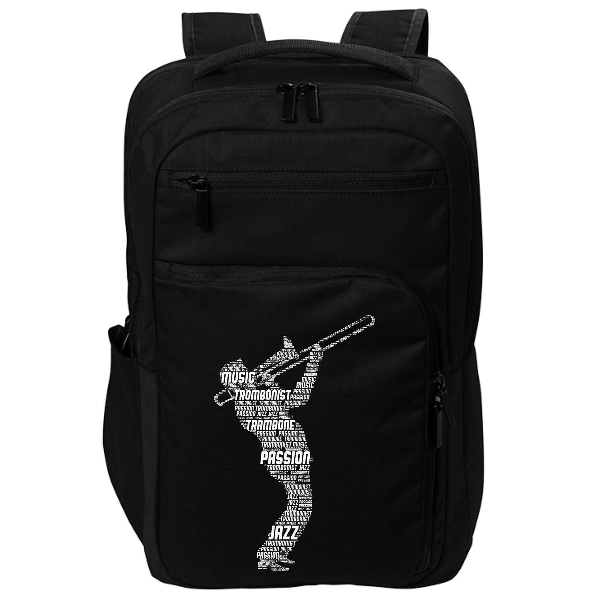 Trombone Trombonist Jazz Musician Impact Tech Backpack