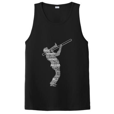 Trombone Trombonist Jazz Musician PosiCharge Competitor Tank