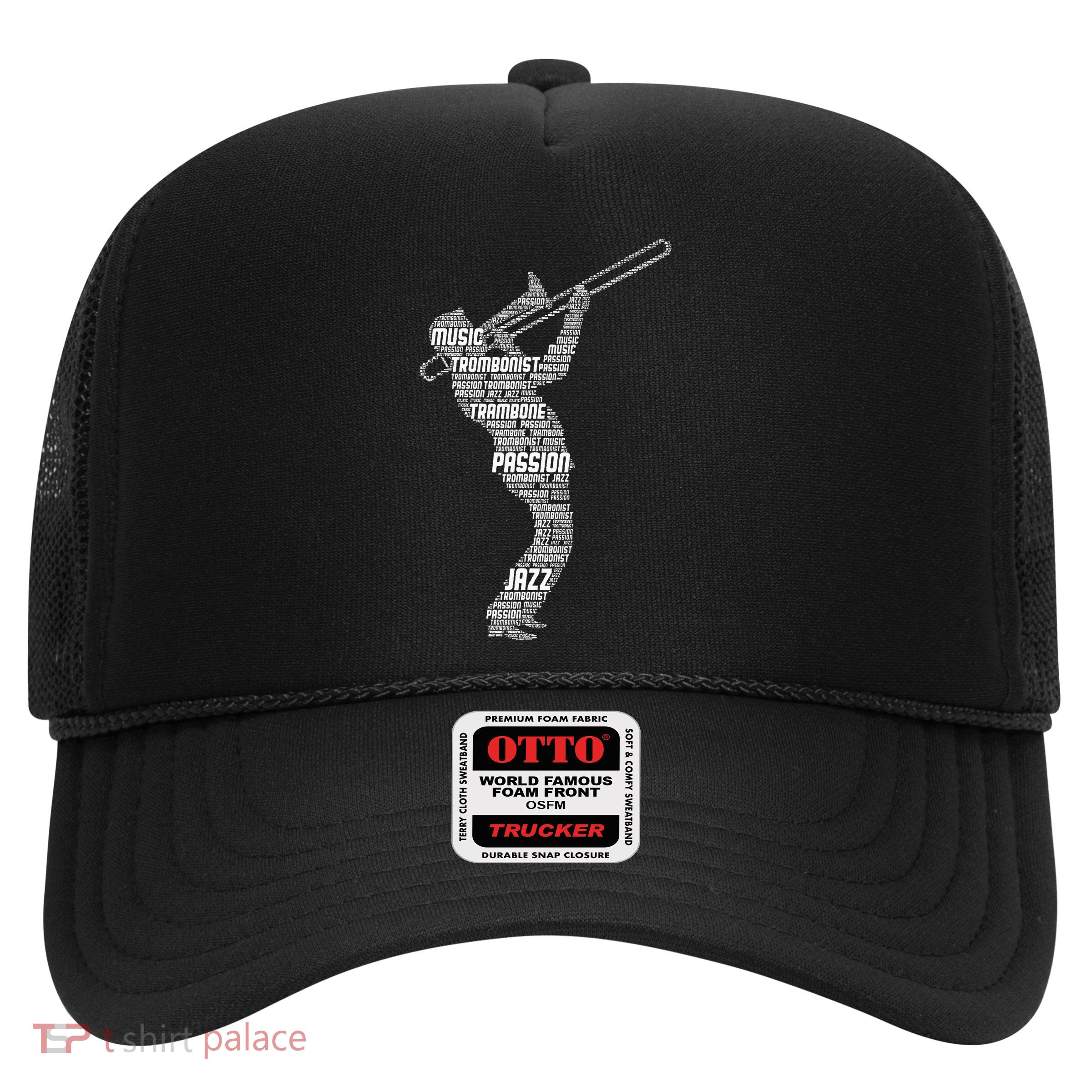 Trombone Trombonist Jazz Musician Trucker Hat