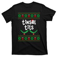 Tinsel Tits Jingle Balls Funny Matching Couple Ugly Christmas Sweater T-Shirt