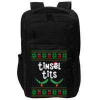 Tinsel Tits Jingle Balls Funny Matching Couple Ugly Christmas Sweater Impact Tech Backpack