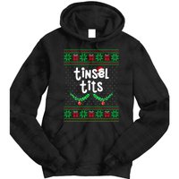 Tinsel Tits Jingle Balls Funny Matching Couple Ugly Christmas Sweater Tie Dye Hoodie