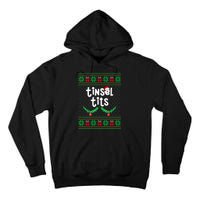 Tinsel Tits Jingle Balls Funny Matching Couple Ugly Christmas Sweater Tall Hoodie