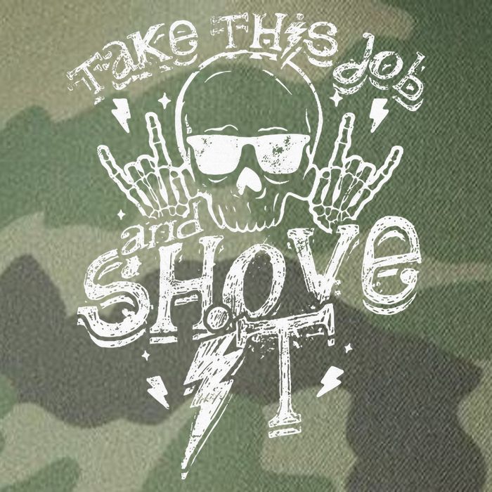 Take This Job And Shove It Teacher And Technician Work Legacy Tie Dye Trucker Hat