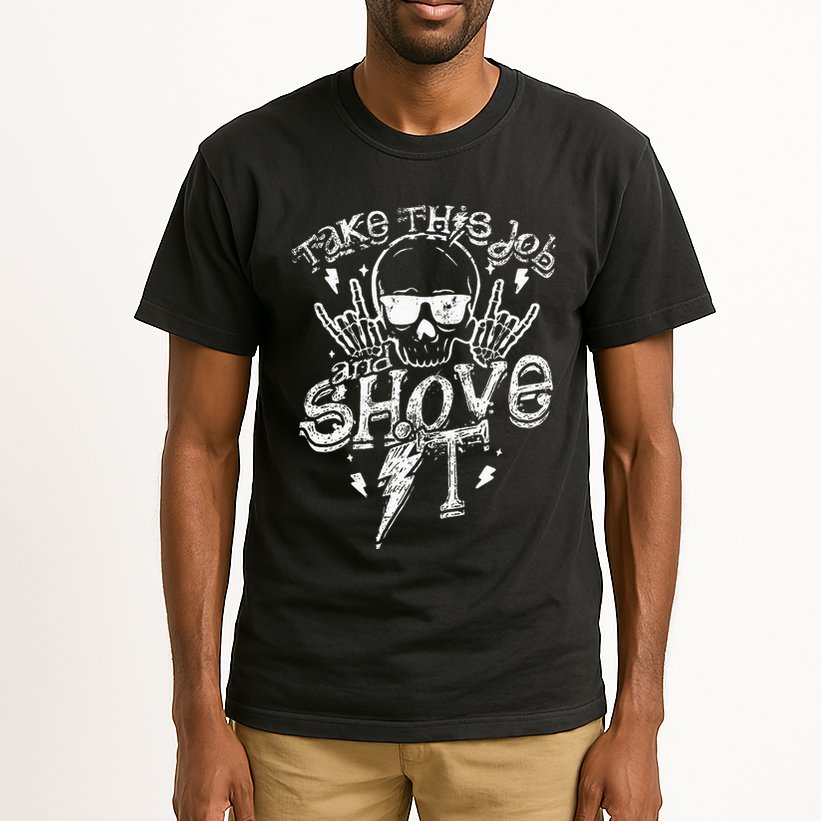 Take This Job And Shove It Teacher And Technician Work Tall T-Shirt