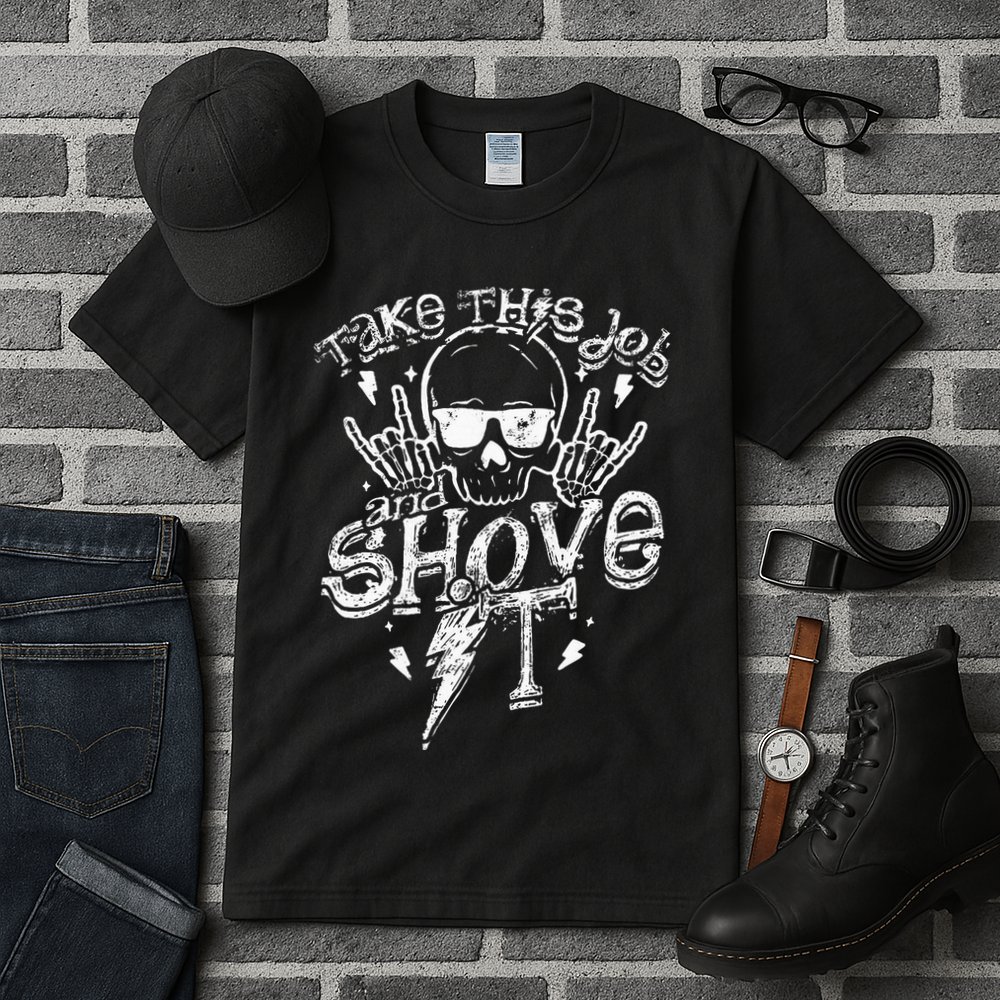 Take This Job And Shove It Teacher And Technician Work Tall T-Shirt