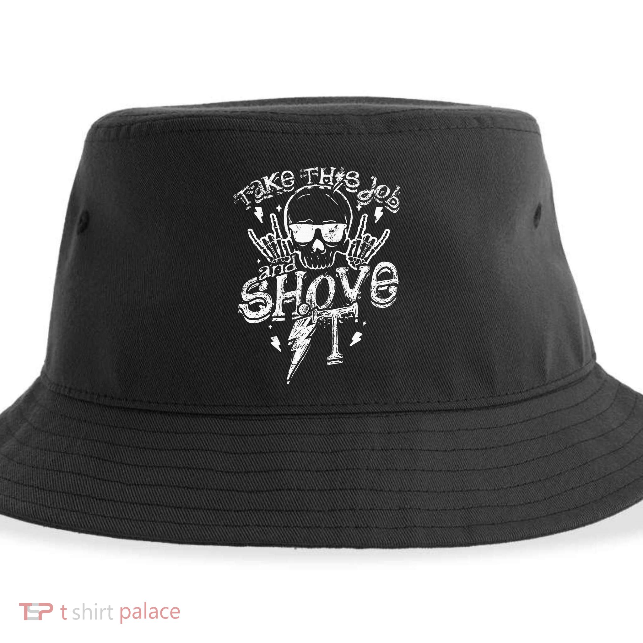 Take This Job And Shove It Teacher And Technician Work Sustainable Bucket Hat